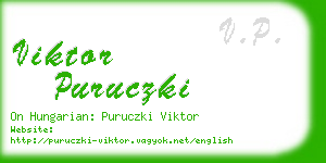viktor puruczki business card